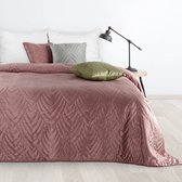 Oneiro’s luxe LUIZ /type 6/ Beddensprei Roze - 200x220 cm – bedsprei 2 persoons - roze – beddengoed – slaapkamer – spreien – dekens – wonen – slapen