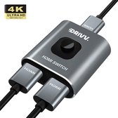 Drivv. HDMI Switch - 2 In 1 Uit / 1 in 2 uit- 4K@60Hz - Space Grey
