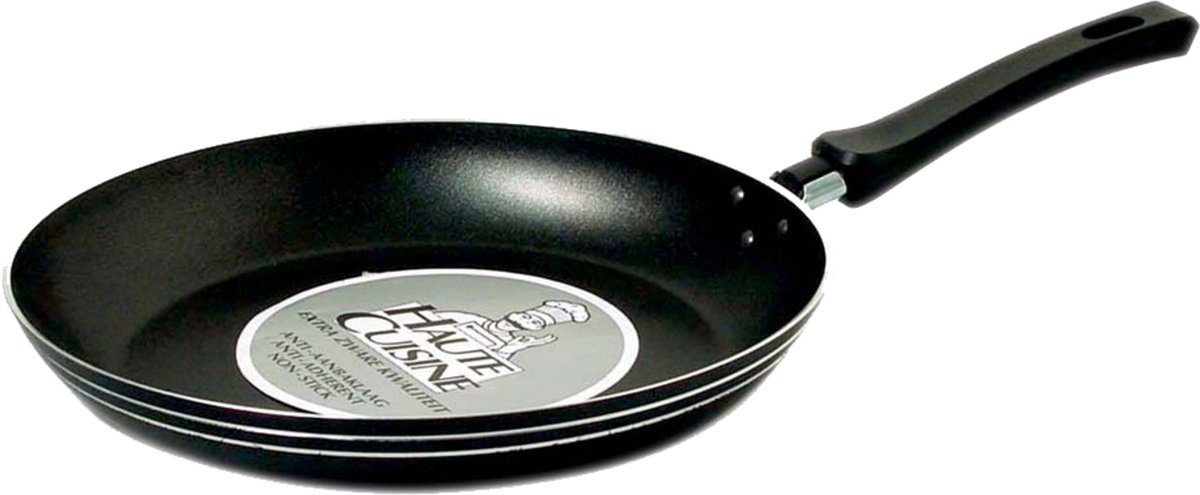 Mammoet - Silver - Koekenpan - ø 28 cm - Zwart - Aluminium pan - Kunststof handgreep