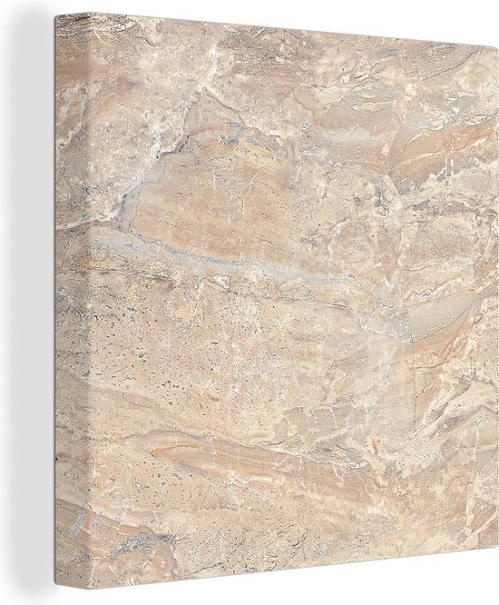 Toile Peinture Marbre - Citron Vert - Sable - Texture - 20x20 cm - Décoration murale