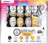 Acrylic special effect paint and glamour glitter set - ABM essentials nr. 107