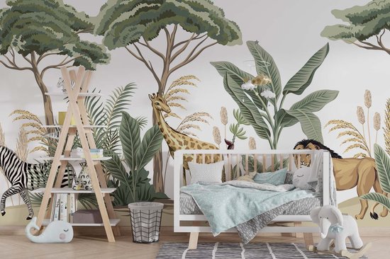 Set van 3 jungleposters voor de babykamer A3 A4