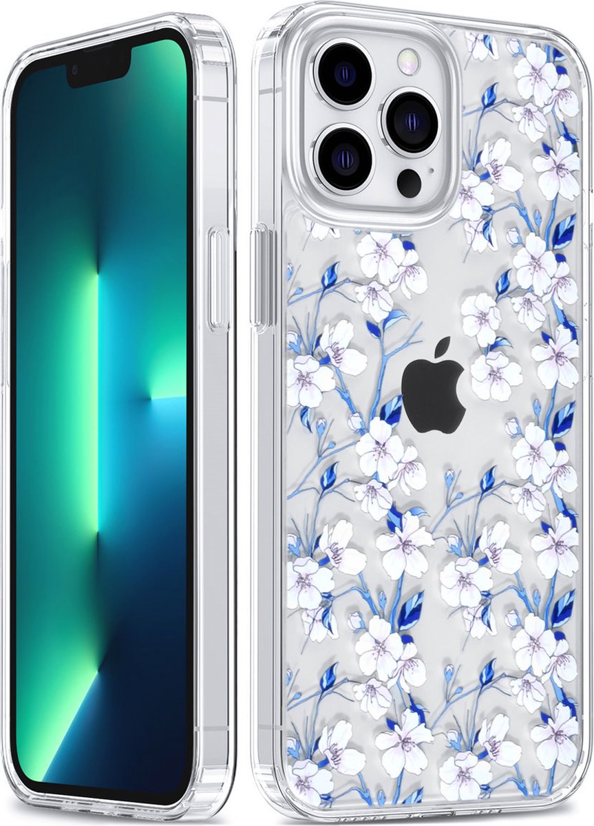 UNIQ Accessory - Transparant & Print Telefoonhoesje voor Apple iPhone 13 Pro Max - TPU & Acrylic Bescherming
