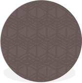 WallCircle - Wall Circle - Wall Circle Indoor - Motifs - Ligne - Violet - 90x90 cm - Décoration murale - Peintures Ronds