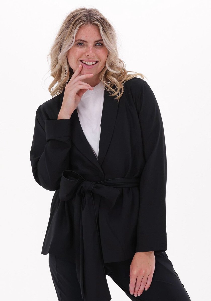 10DAYS Belt Wrap Blazer Blazers Dames - Zwart - Maat XL
