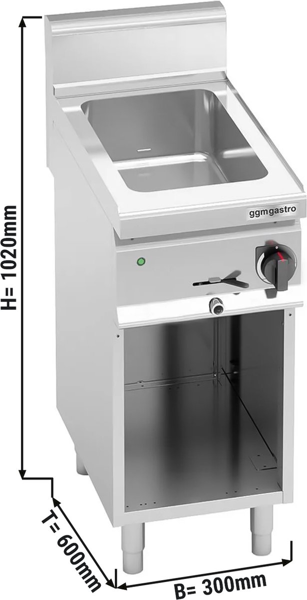 Elektrische Bainmarie 3x1/4GN | GGM Gastro