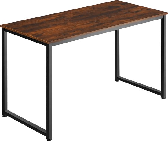 tectake – bureau tafel Flint 120 cm – indutrieel – donkerbruin - 404465