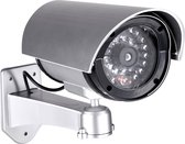 Dummy beveiligingscamera - LED - 11 x 8 x 17 cm - Inbraakbeveiliging - voor binnen en buiten