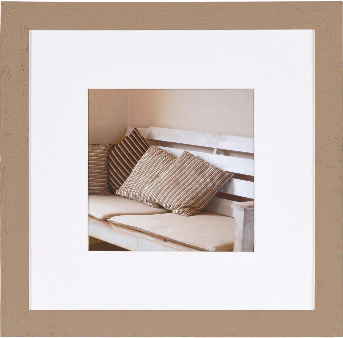 Henzo Fotolijst - Henzo - Driftwood - Fotomaat 50x50 cm - Beige