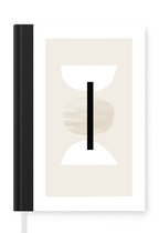 Notitieboek - Schrijfboek - Abstract - Geometrische vormen - Pastel - Notitieboekje klein - A5 formaat - Schrijfblok