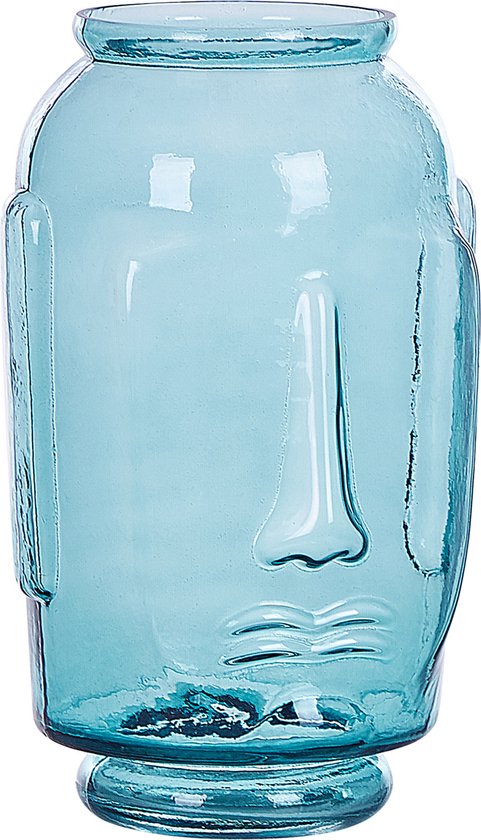 Beliani SAMBAR - Vase Fleuri - Blauw - Glas