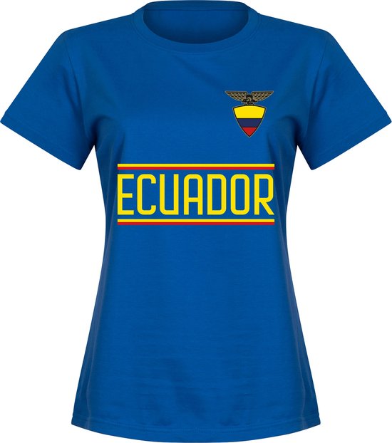Ecuador Team T-shirt - Blauw - Dames