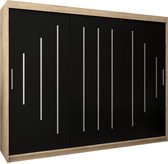 Chêne Sonoma + Zwart Mat