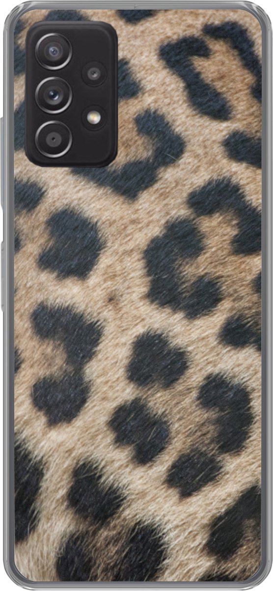 Telefoonhoesje Geschikt voor Samsung Galaxy A33 5G hoesje - Luipaard print - Siliconen Telefoonhoesje Telefoonhoesje