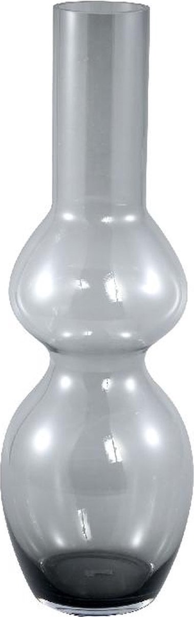 PTMD COLLECTION PTMD Joly Vaas - 18 x 18 x 55 cm - Glas - Grijs
