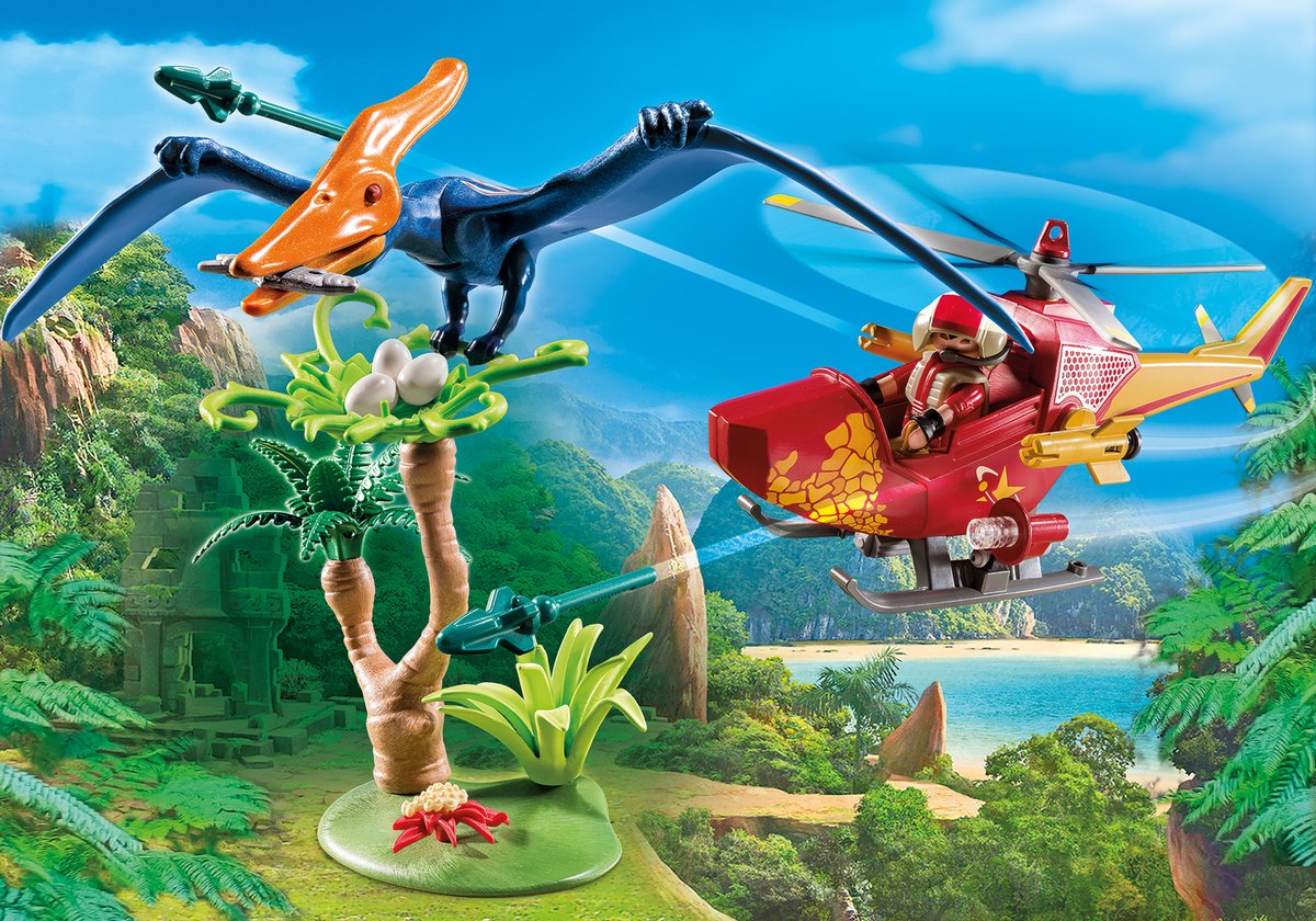 PLAYMOBIL Dinos Helikopter met Pteranodon - 9430 — afbeelding 8