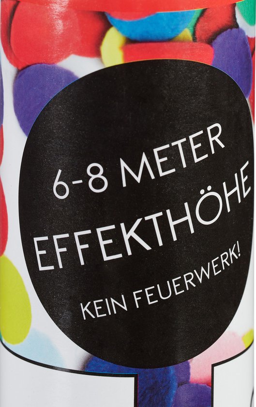 Relaxdays - lot de 12 - 40 cm - canon à confettis anniversaire - ancien et nieuw