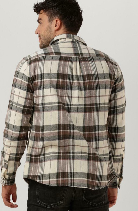 Anerkjendt - Overhemd Louis Ruit Beige - Maat XL - Regular-fit | bol.com