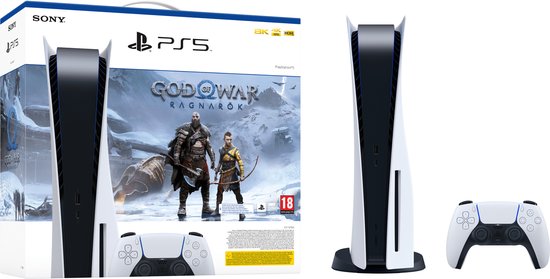 PlayStation 5 Console – God of War Ragnarök Bundel – Disc edition met download code