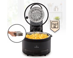 Klarstein Heteluchtfriteuse 2-in-1, Airfryer met Stoomfunctie, Heteluchtfriteuse met Snelle Opwarming, Airfryer met 6 Programma’s, Airfryer XL, Heteluchtfriteuse met Extra Accessoires, 5 L, 1250 W