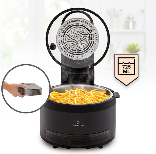 Foto: Gourmetmaxx heteluchtfriteuse met 23 liter 1000 watt incl timer 8 functies