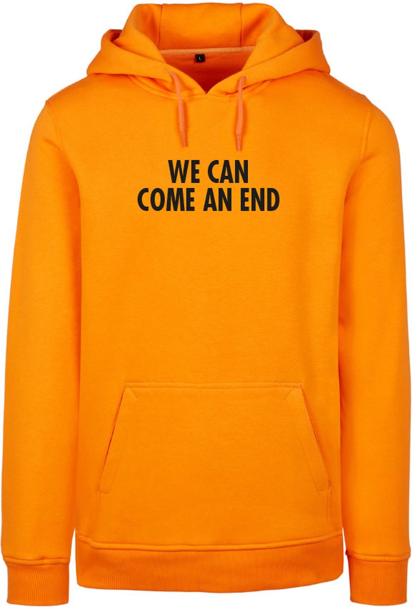 WK 2026 Hoodie oranje S - We can come an end - soBAD. - Koningsdag - Unisex - Hoodie dames - Hoodie heren - Voetbal - Regular fit