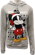 Kerstsweater Mickey Mouse Whaaat Xmas Grijs - Dames Maat: M
