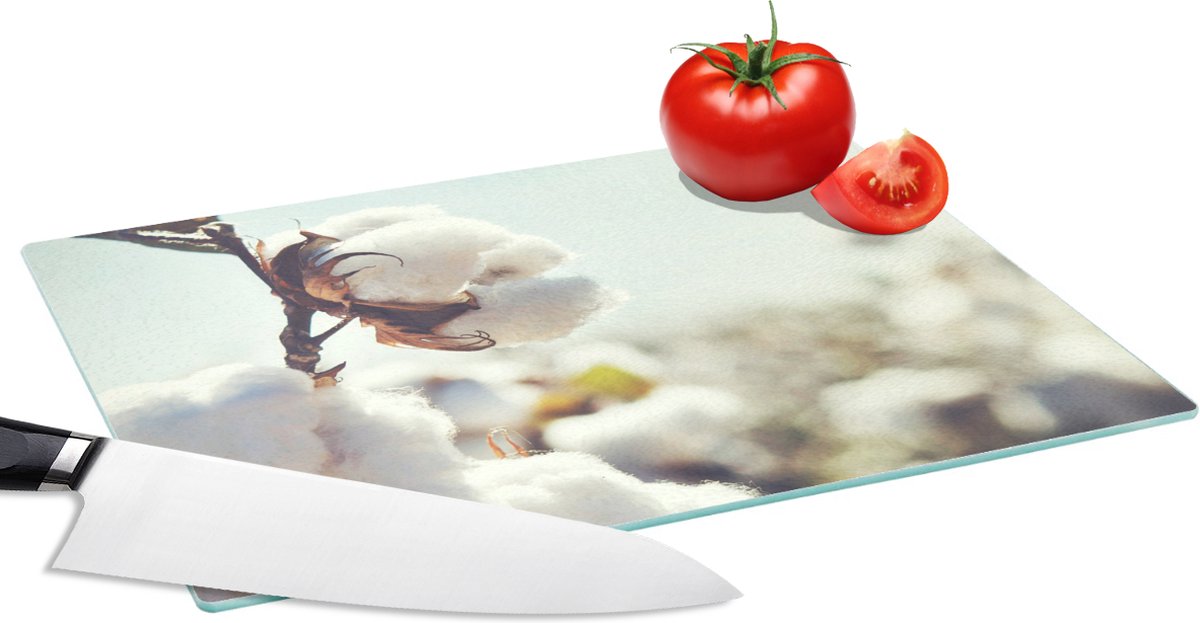 Glazen Snijplank - 28x20 - Planten - Bloem - Tak - Natuur - Snijplanken Glas