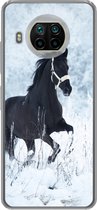 Geschikt voor Xiaomi Mi 10T Lite 5G hoesje - Paard - Sneeuw - Winter - Siliconen Telefoonhoesje