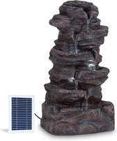 Stonehenge XL zonne-energie fontein led-verlichting polyresin lithium-ion accu