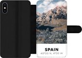 Bookcase Geschikt voor iPhone XS Max telefoonhoesje - Spanje - Bergen - Zomer - Met vakjes - Wallet case met magneetsluiting