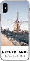 Convient pour coque iPhone Xs Max - Nederland - Moulin - Pâturage - Coque de téléphone en Siliconen