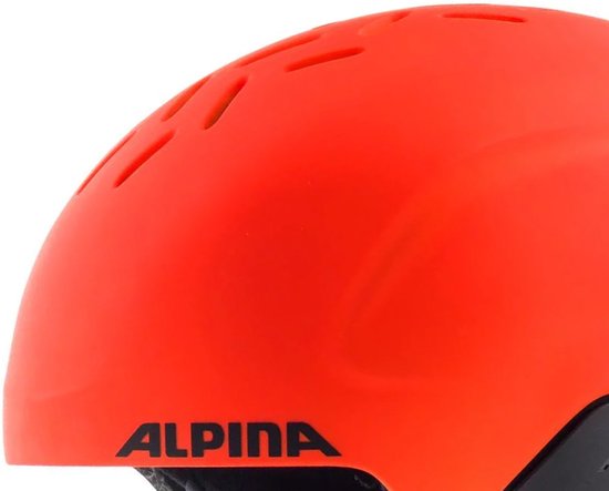 Alpina Junior Skihelm - Neon Orange Matt | Maat: - 51 cm | bol.com