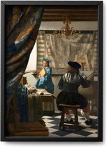 Poster Johannes Vermeer - A4 - 21 x 30 cm - Exclusief lijst