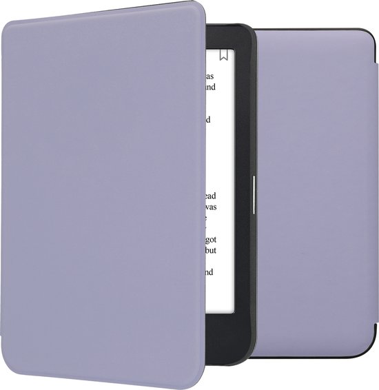 kwmobile case geschikt voor Kobo Clara 2E hoes - Met magnetische sluiting - E reader cover van kunstleer - In lavendel