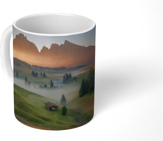 Mug - Mug à café - Berg - Brume - Paysage - Mugs - 350 ML - Tasse - Mugs à café - Mug à thé