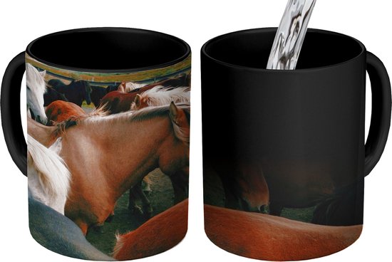 Mug Magique - Mug Photo sur Chaleur - Mug à Café - Paarden - Animaux - Sauvage - Mug Magic - Tasse - 350 ML - Mug à Thé
