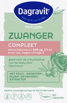 Dagravit Natural Zwanger Compleet - 60 capsules - Foliumzuur - Vitamine D3 - Omega 3 - Vegan