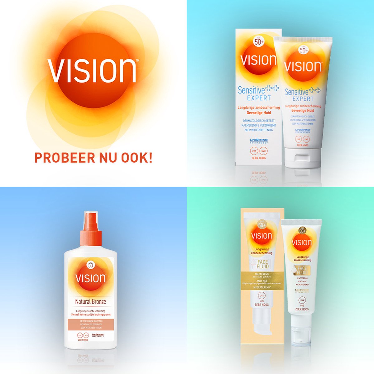 bros Puur beest Vision Every Day Sun Protection - Zonnebrand - SPF 50 - 180 ml | bol.com