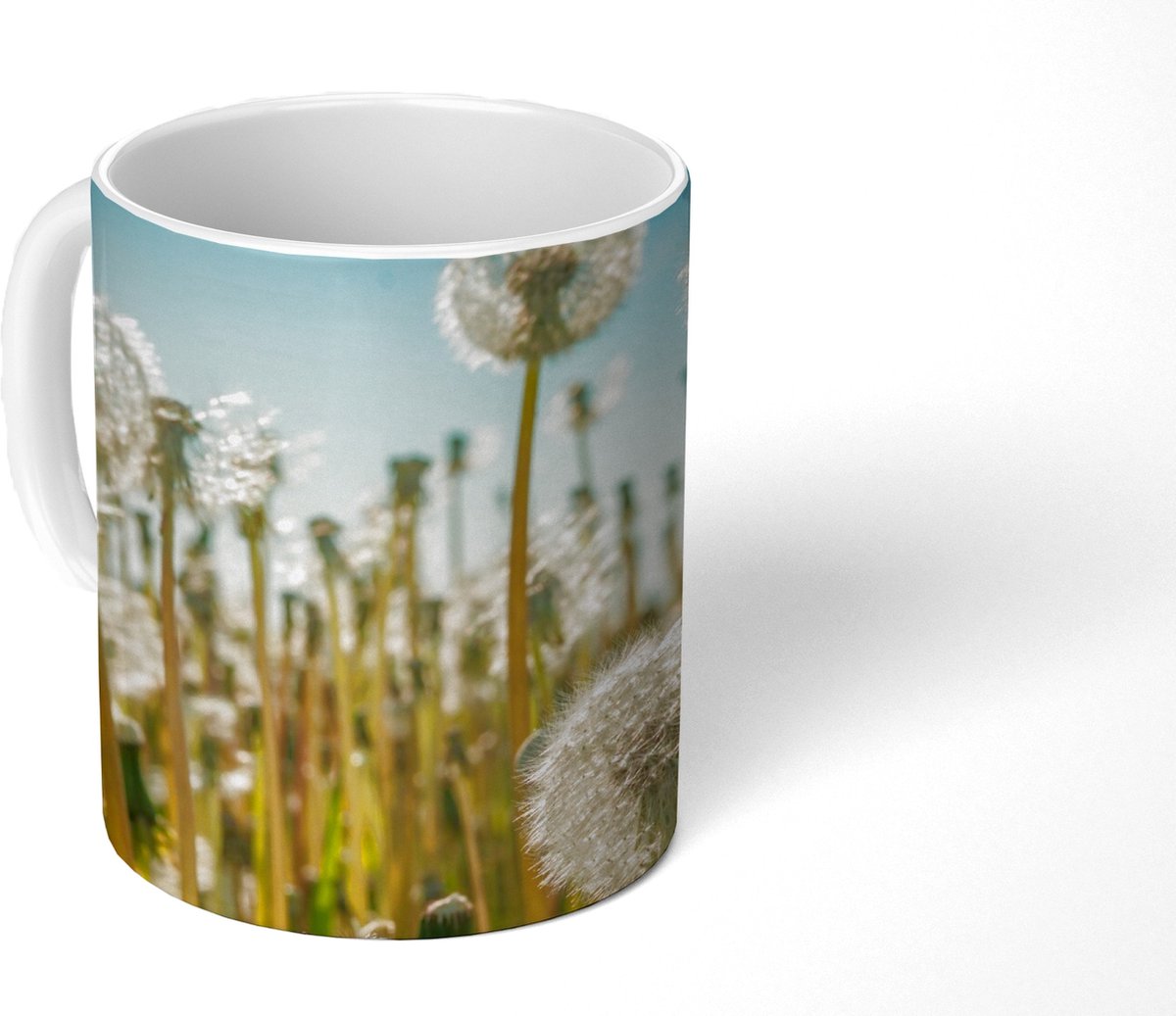 Mok - Koffiemok - Bloemen - Paardenbloem - Grasveld - Mokken - 350 ML - Beker - Koffiemokken - Theemok