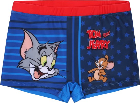 Tom en Jerry Blauw - jongens zwembroek, boxershort / 92-98
