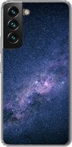 Geschikt voor Samsung Galaxy S22 hoesje - Melkweg - Sterren - Ruimte - Jongens - Meisjes - Kinderen - Siliconen Telefoonhoesje