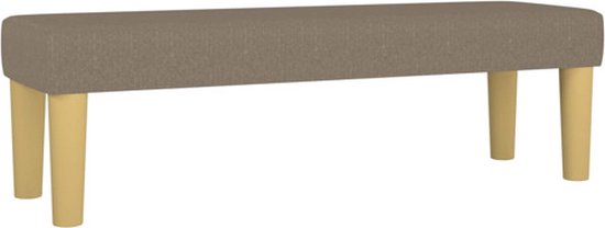 vidaXL Banc 100 x 30 x 30 cm Tissu Taupe