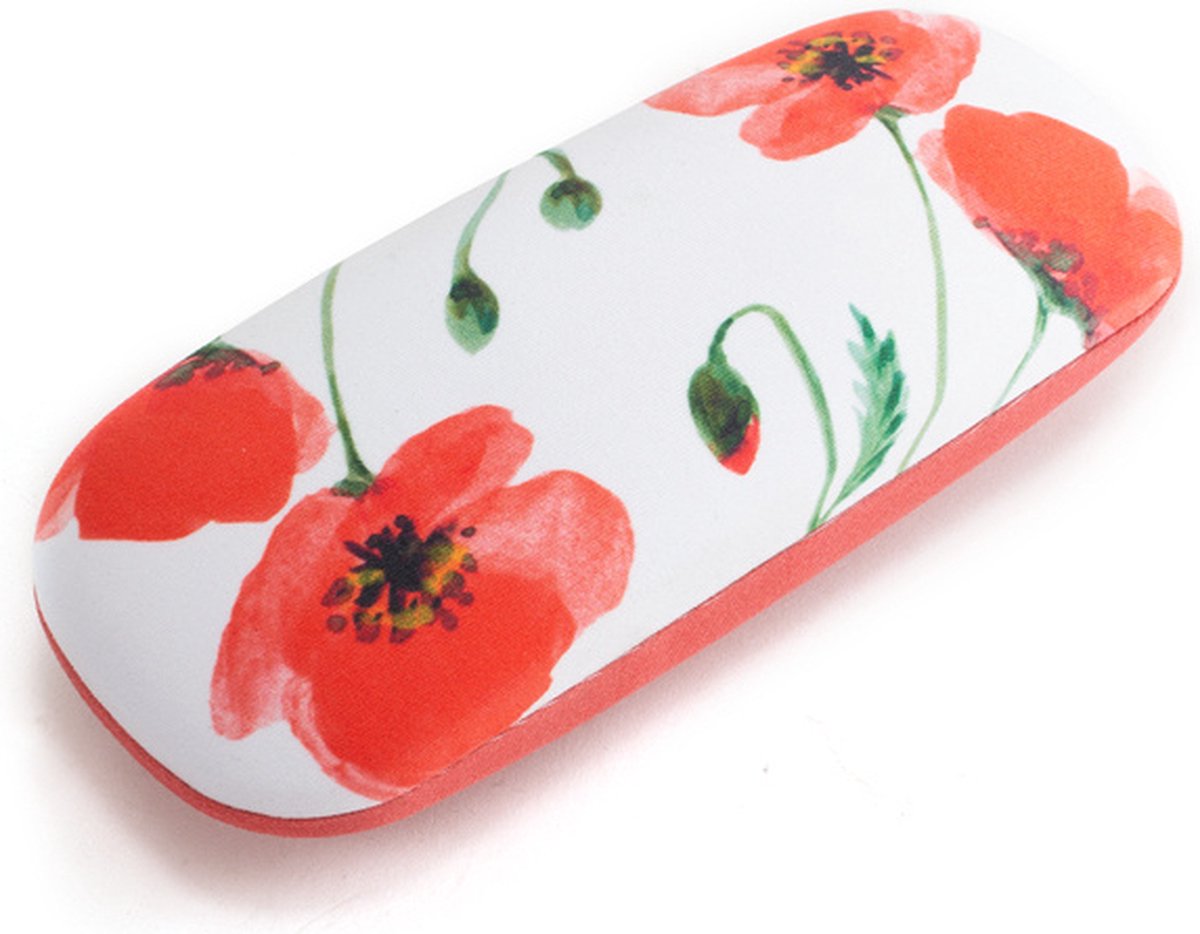 Lanzfeld - Brillenkoker - Klaprozen - Hard Case - Microfiber