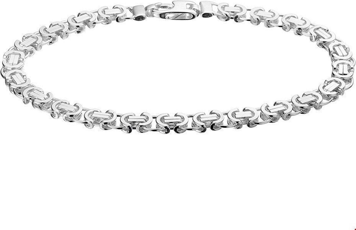 Zilveren Armband konings plat 5 1002055 20 cm