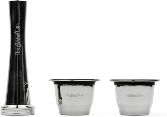 vereist bolvormig roddel TheGoodCup® - Nespresso cups - Herbruikbare koffiecups - Hervulbare  capsules - RVS - 2... | bol.com