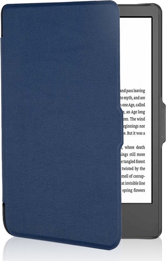 Lunso - Geschikt voor Kobo Clara 2E hoes (6 inch) - sleep cover - Blauw van Lunso — afbeelding 3