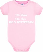 100 % Rotterdam Babyromper Meisje | Rompertje | Romper | Baby | Feyenoord | Meisjesromper