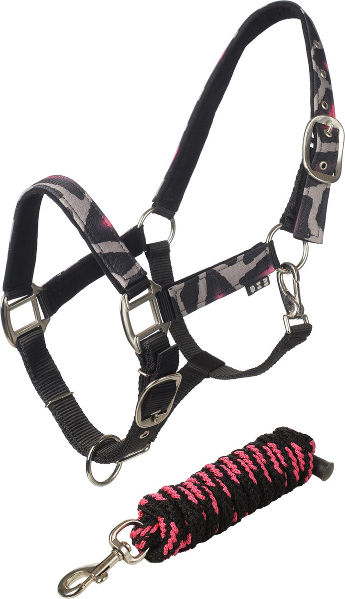 MHS Turnout halster set Full Pink Turtle