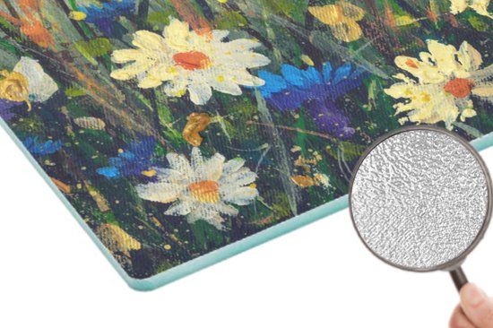 Planche à découper en Verres - 39x28 - Peinture - Peinture à l'huile - Nature - Fleurs - Planches à découper en Glas